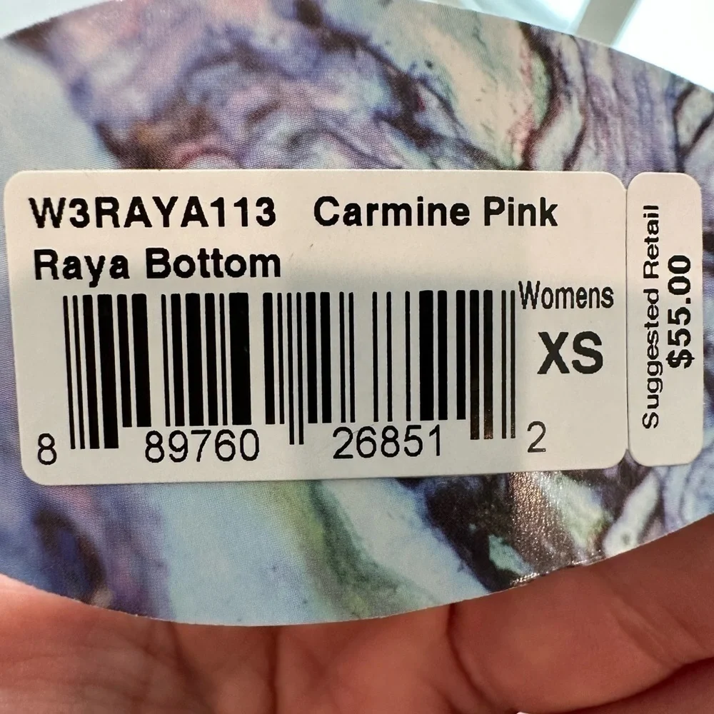 prAna Raya Boyshort Bikini Bottom Carmine Pink XS NWT